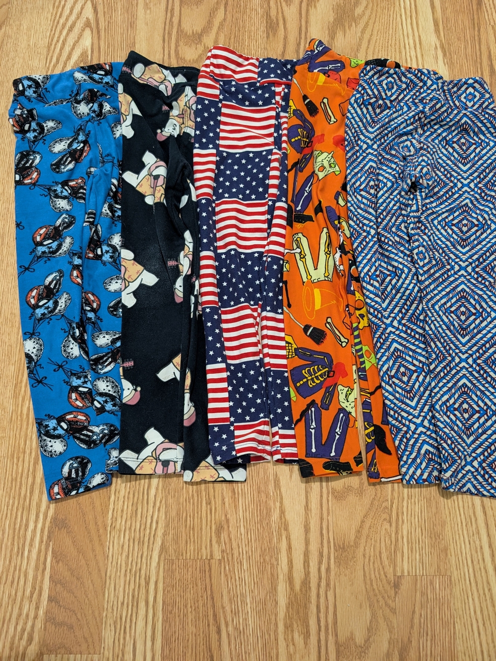 LuLaRoe Kids Multi-Print Leggings Girls Small/Medium 4T